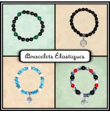 🔘 BRACELETS DE PERLES ÉLASTIQUES 🔘